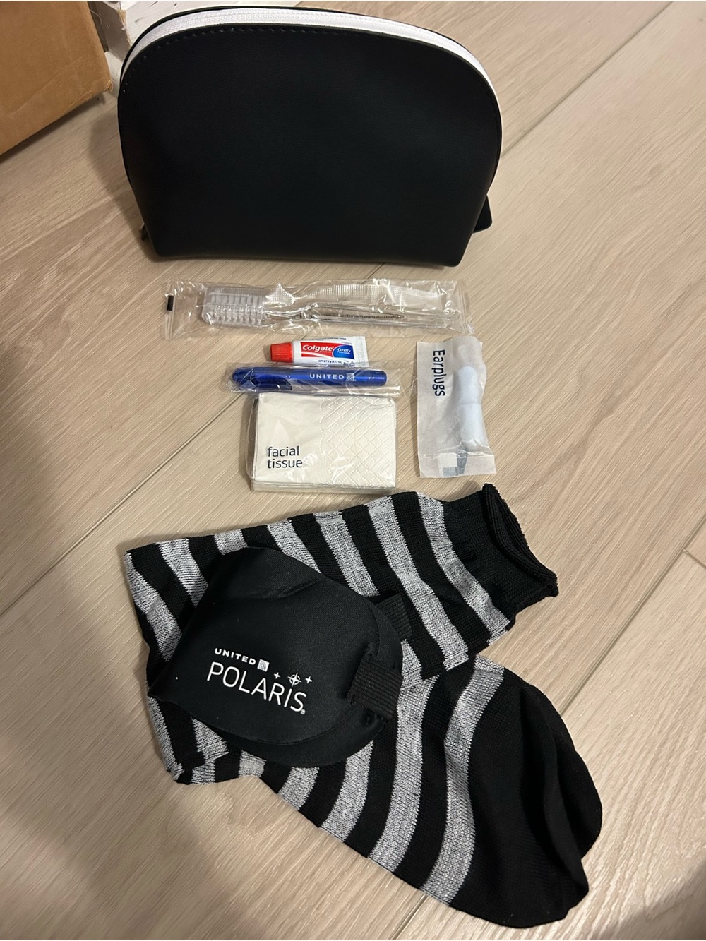 NEW United Airlines Polaris First Class Amenity Kit Bag